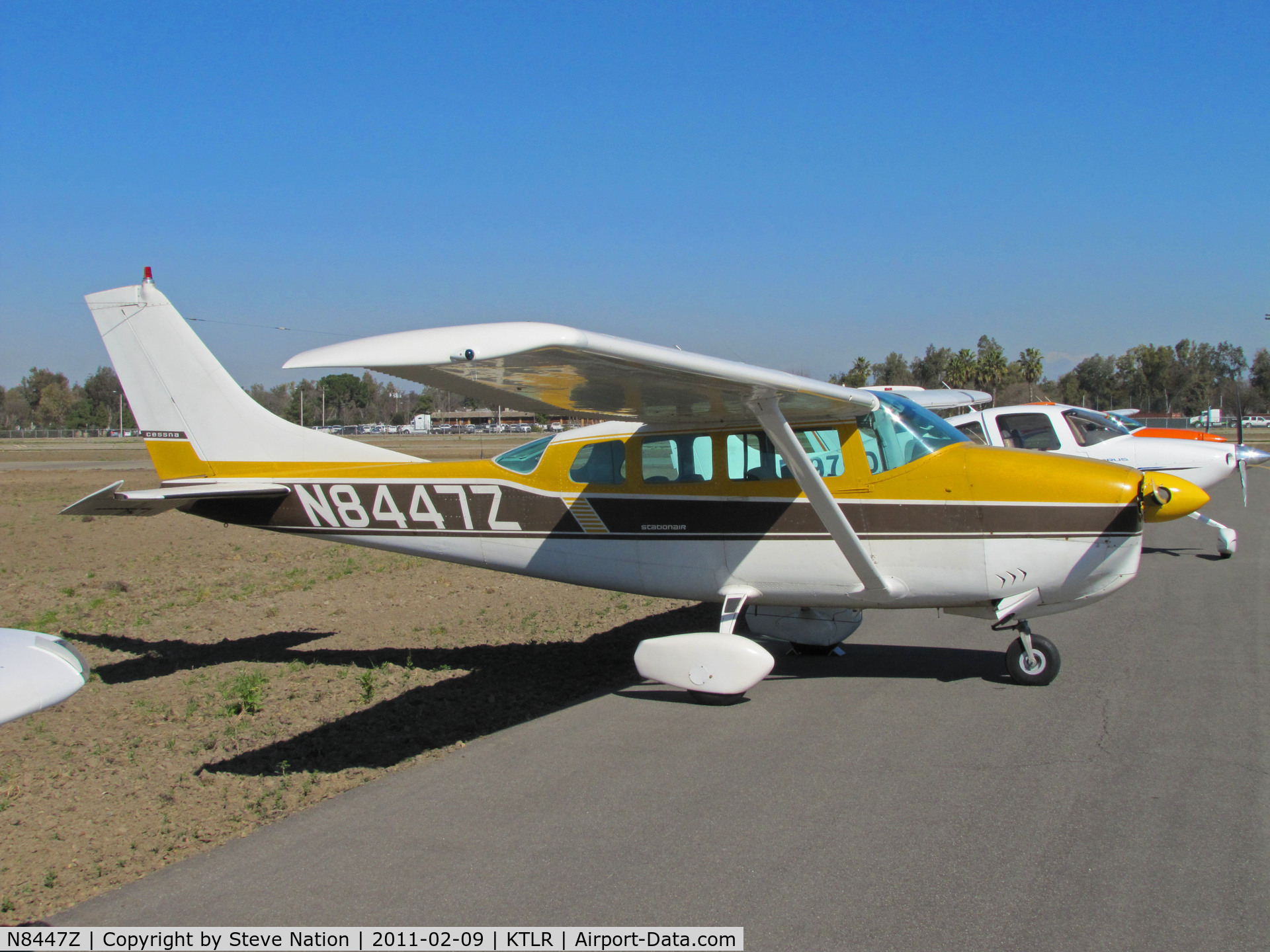 N8447Z, 1963 Cessna 210-5(205) C/N 205-0447, H O Miller & Sons (Denair, CA) 1963 Cessna 205 @ Tulare, CA