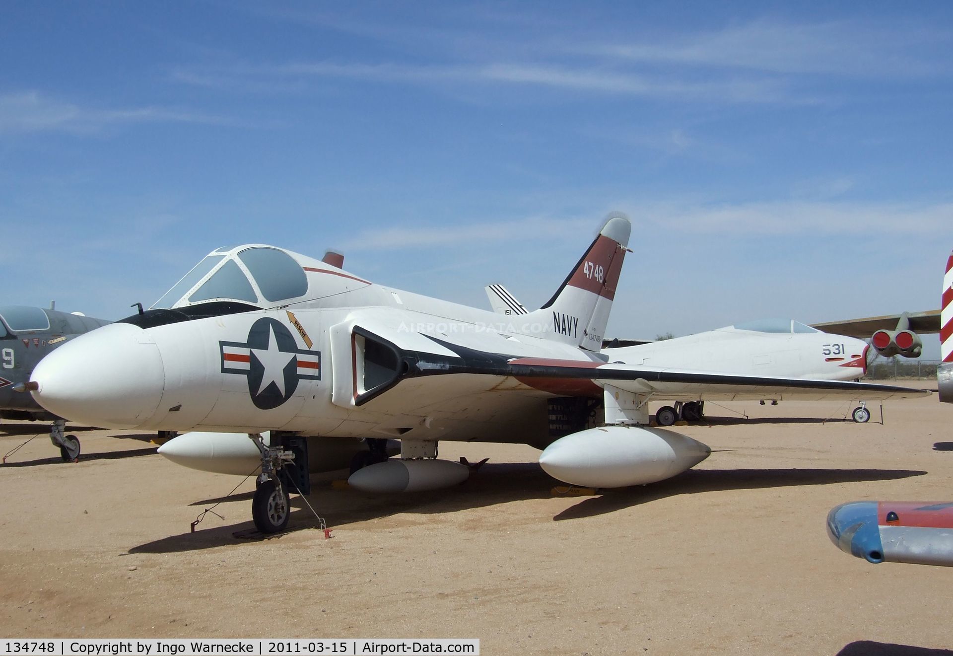 134748, Douglas F-6A Skyray C/N 10342, Douglas F4D-1 / F-6A Skyray at the Pima Air & Space Museum, Tucson AZ