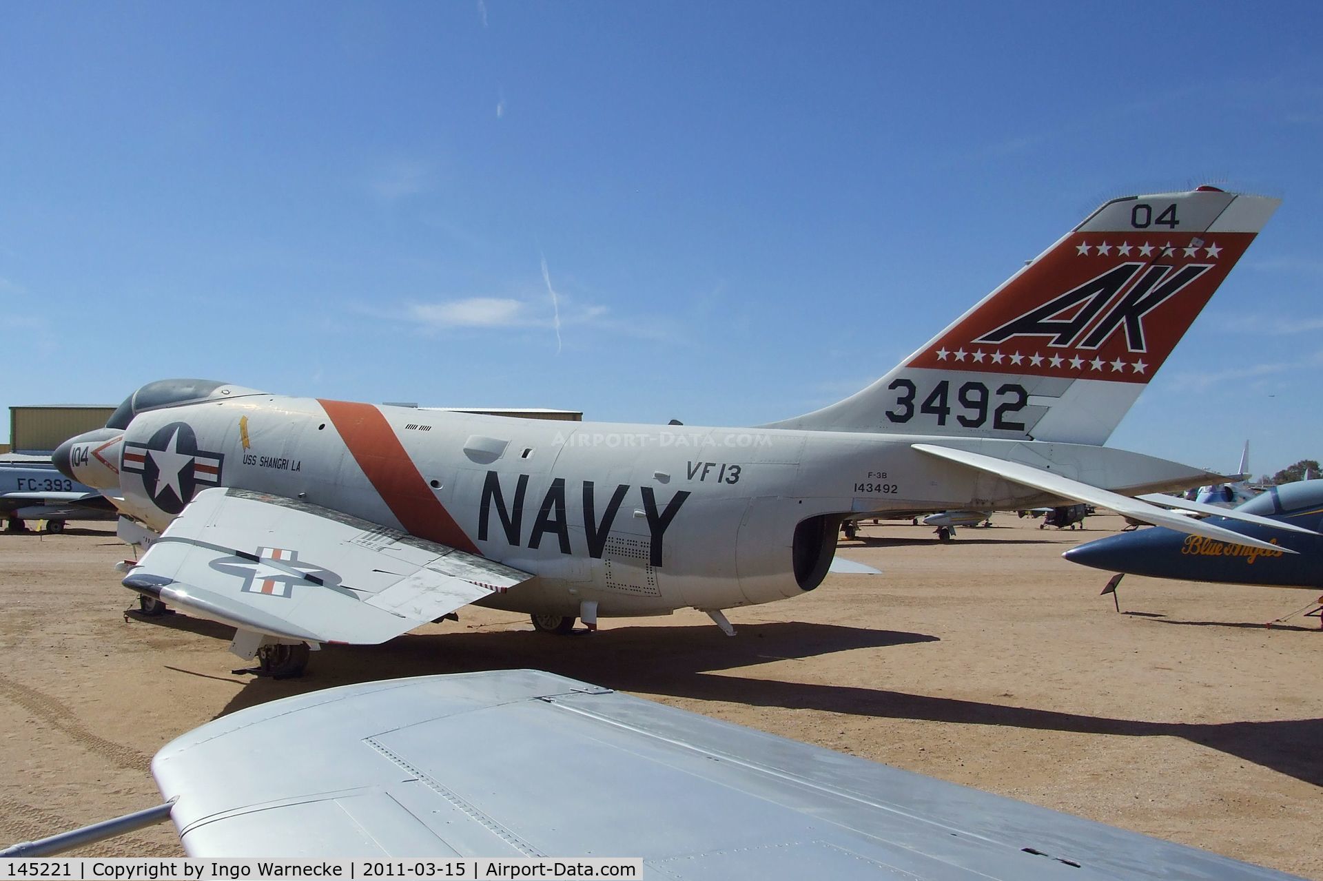 145221, McDonnell F-3B Demon C/N 390, McDonnell F-3B Demon at the Pima Air & Space Museum, Tucson AZ
