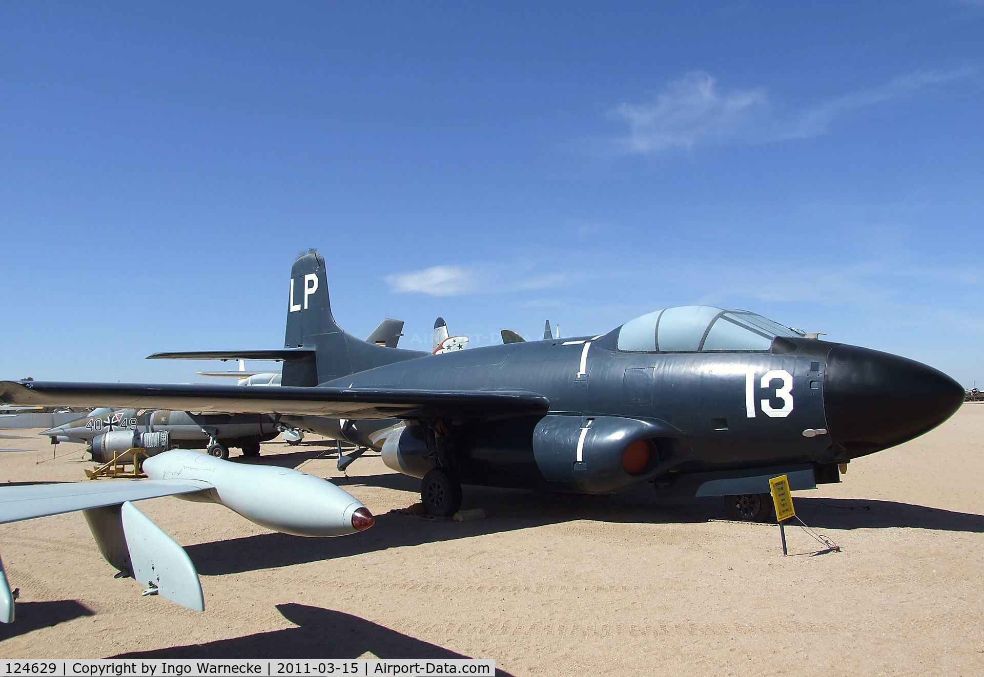 124629, Douglas TF-10B Skynight C/N 7499, Douglas TF-10B Skyknight at the Pima Air & Space Museum, Tucson AZ