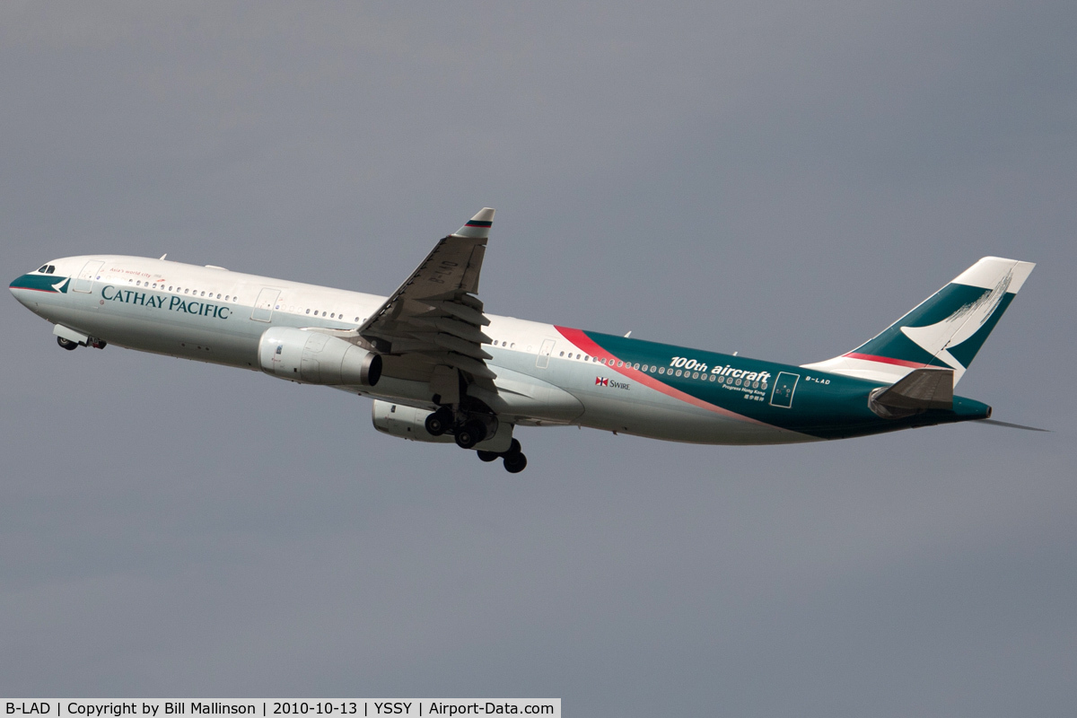 B-LAD, 2006 Airbus A330-343X C/N 776, away from 34L