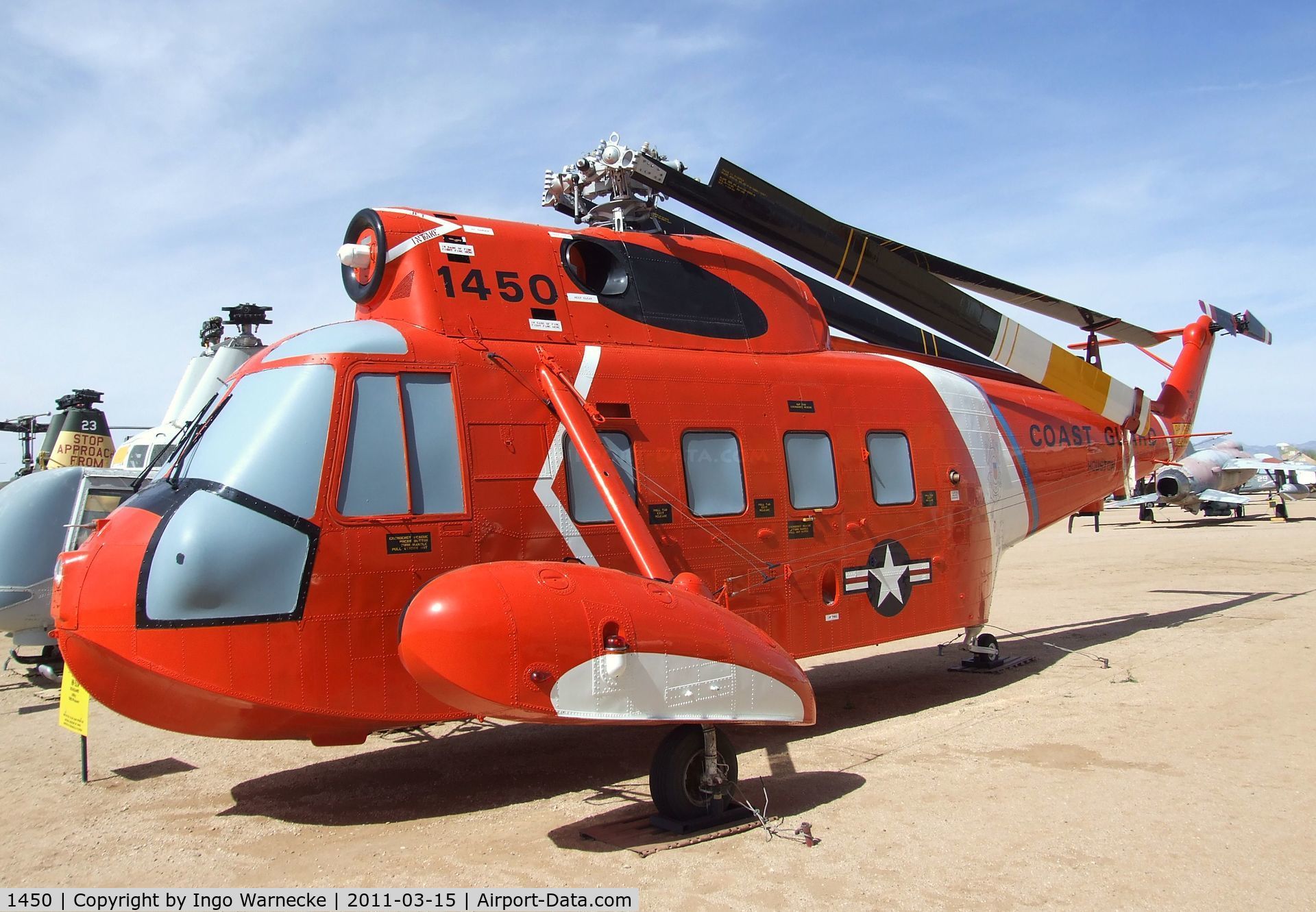 1450, Sikorsky HH-52A Sea Guard C/N 62.133, Sikorsky HH-52A Sea Guardian at the Pima Air & Space Museum, Tucson AZ