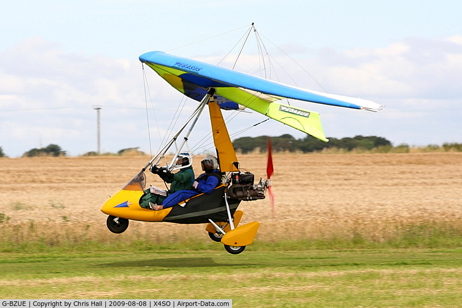 G-BZUE, 2001 Pegasus Quantum 15 C/N 7800, Ince Blundell Micro light flyin