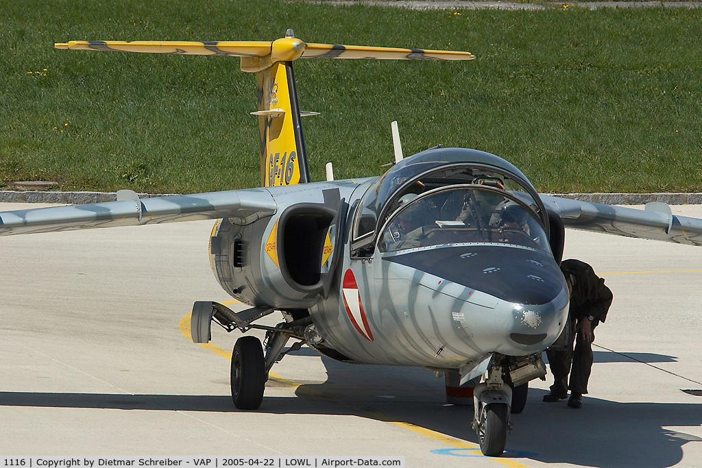 1116, Saab 105OE C/N 105416, GF-16 Austrian Air Force Saab 105