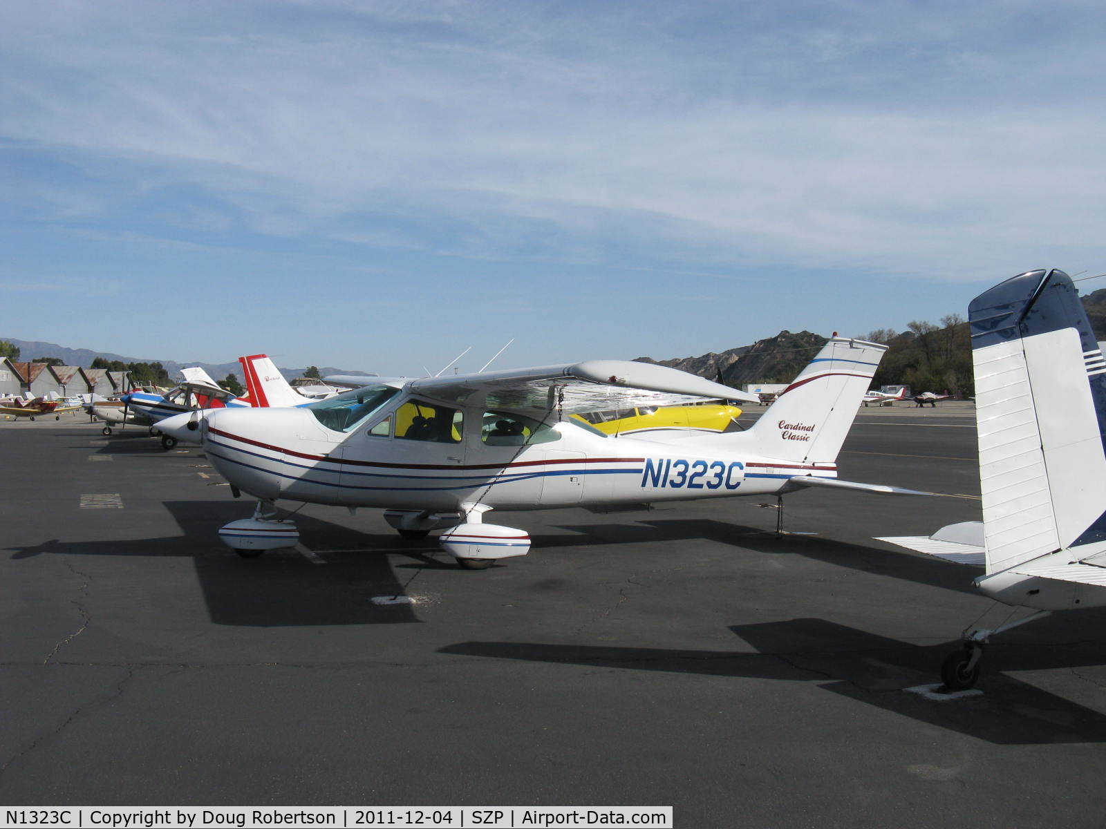 N1323C, 1977 Cessna 177B Cardinal C/N 17702702, 1977 Cessna 177B CARDINAL, Lycoming O&VO-360 180 Hp, transient parking