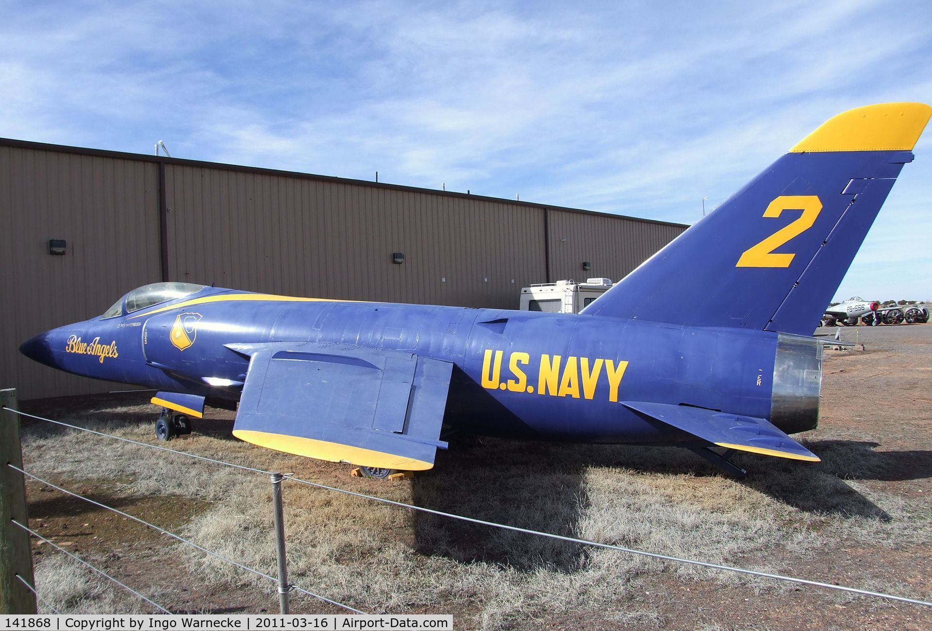 141868, Grumman F-11A Tiger C/N 185, Grumman F-11A (F11F-1) Tiger at the Planes of Fame Air Museum, Valle AZ