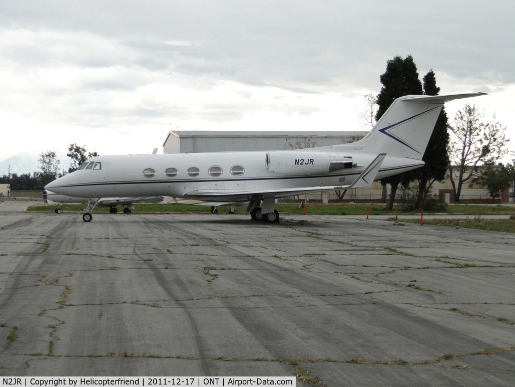 N2JR, 1973 Grumman G-1159B Gulfstream II C/N 131, Parked on the southside of the parking area