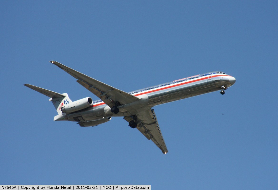 N7546A, 1990 McDonnell Douglas MD-82 (DC-9-82) C/N 53028, American MD-82