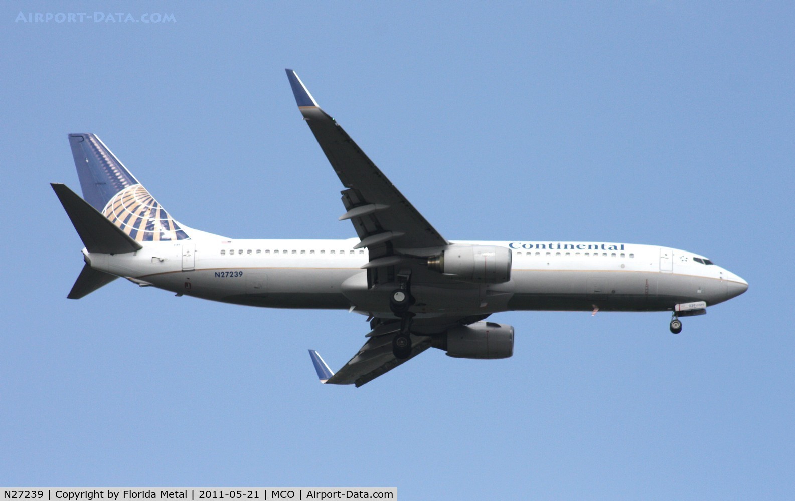 N27239, 1999 Boeing 737-824 C/N 28951, Continental 737-800
