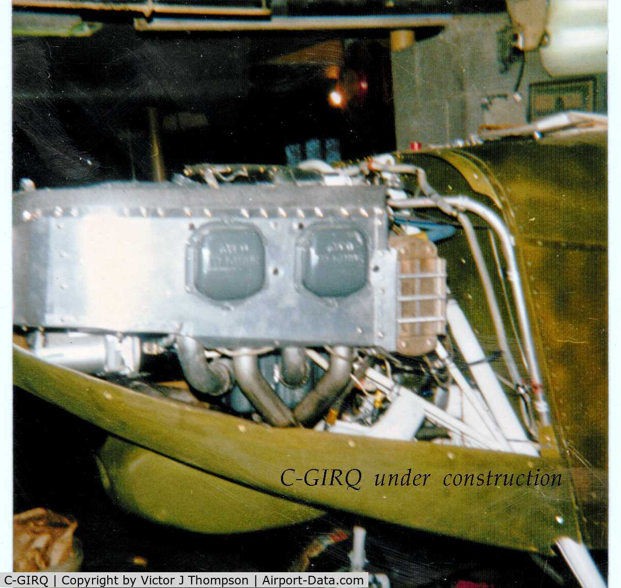 C-GIRQ, 1986 Thorp T-18 Tiger C/N 423, Close up of LHS engine area