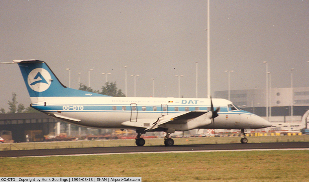 OO-DTO, Embraer EMB-120ER Brasilia C/N 120253, Sabena flights operated by DAT