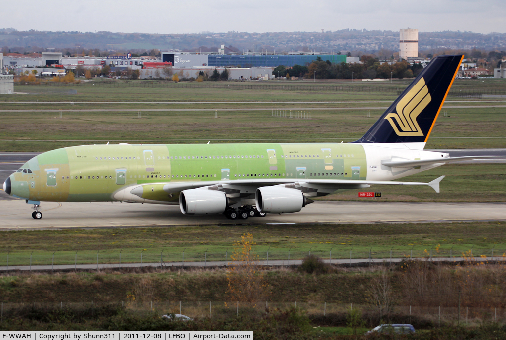 F-WWAH, 2012 Airbus A380-841 C/N 085, C/n 0085 - For Singapore Airlines as 9V-SKR