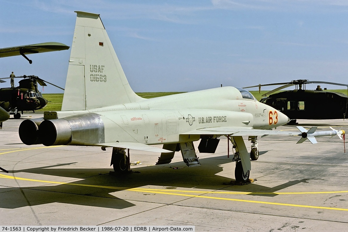 74-1563, 1974 Northrop F-5E Tiger II C/N R.1245, static display