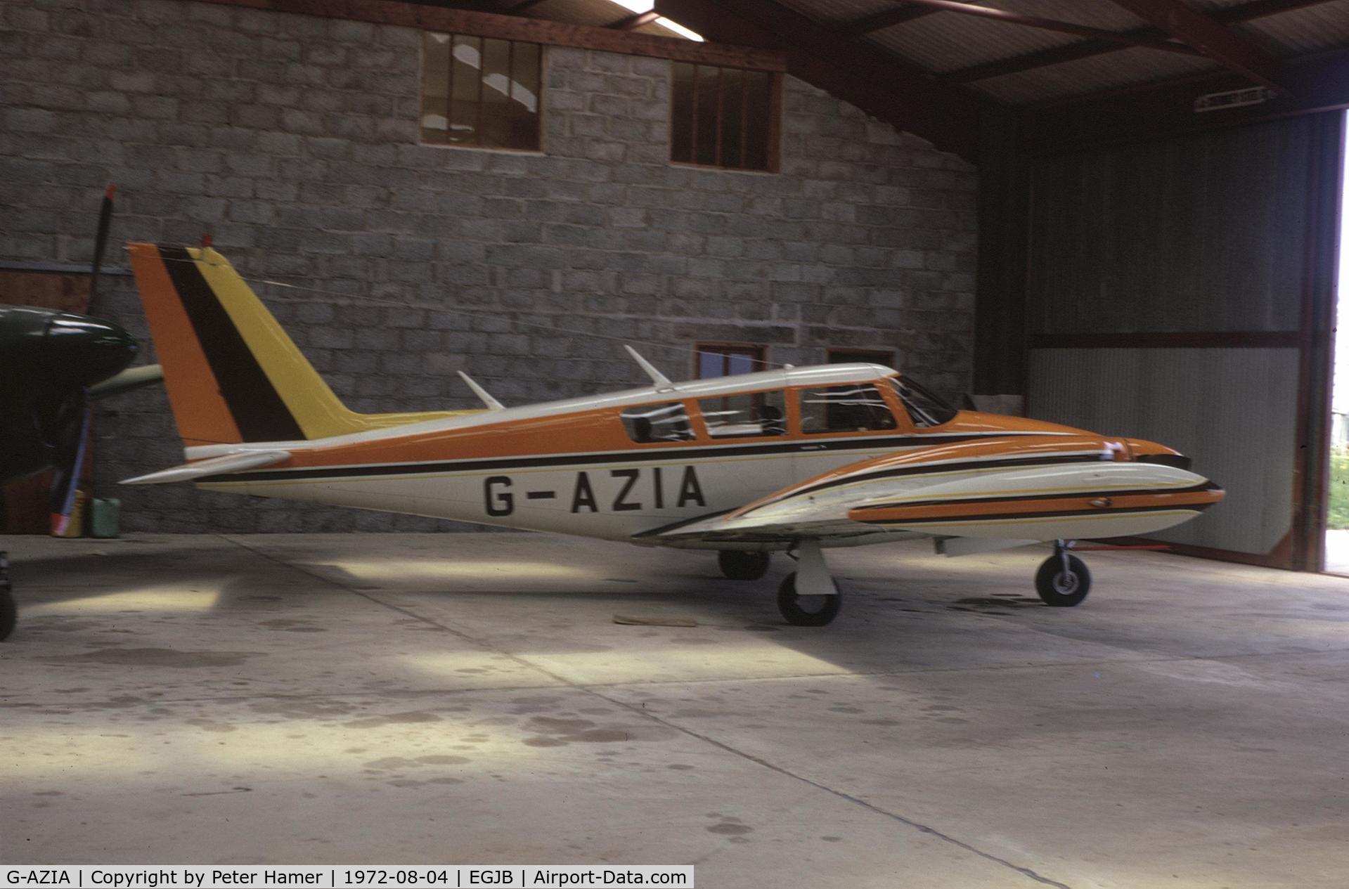 G-AZIA, 1971 Piper PA-39 Twin Comanche C/R C/N 39-129, Guernsey