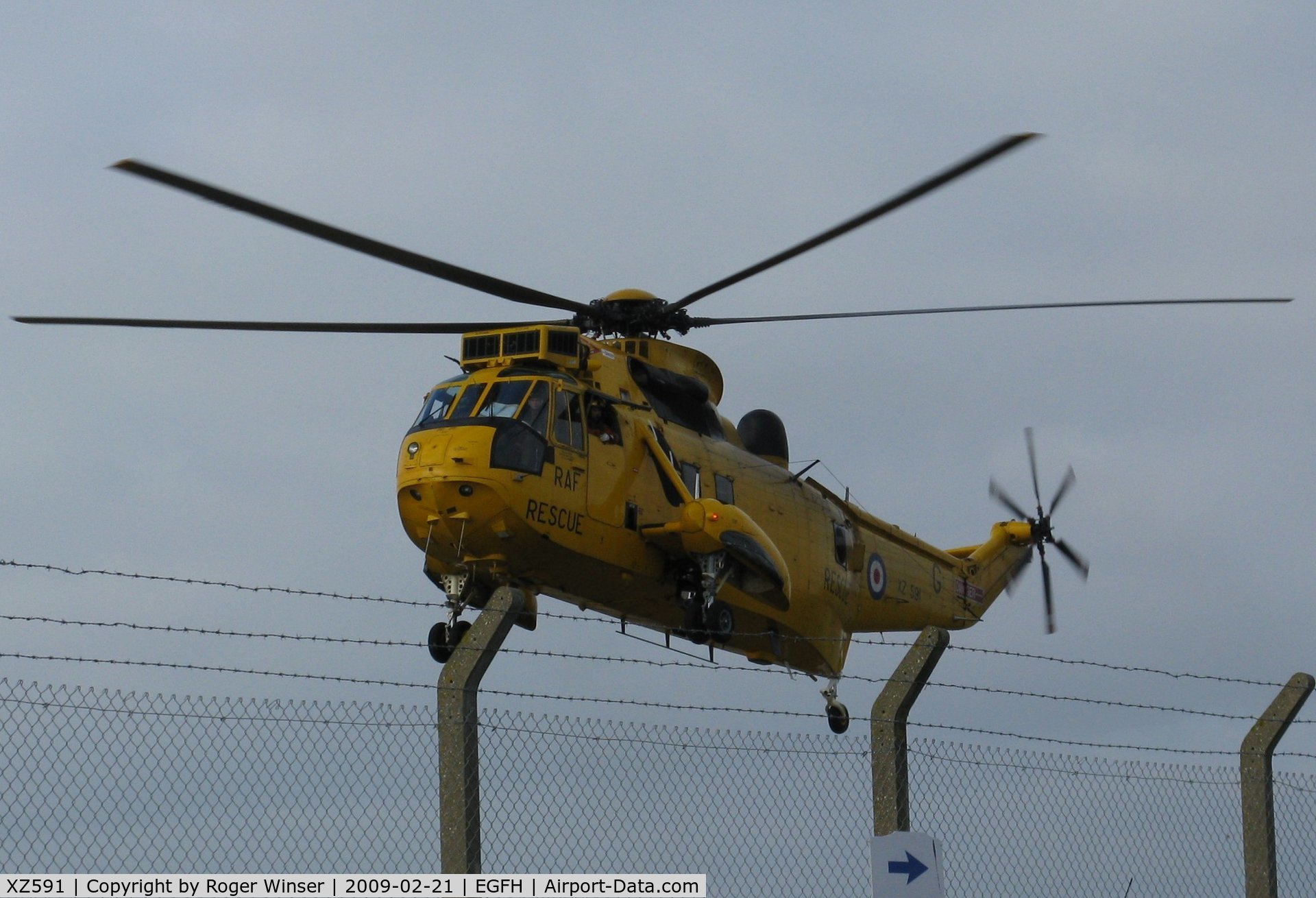XZ591, 1978 Westland Sea King HAR.3 C/N WA857, Coded G and operated by 22 Squadron/203 (R) Squadron RAF at RAF Valley.