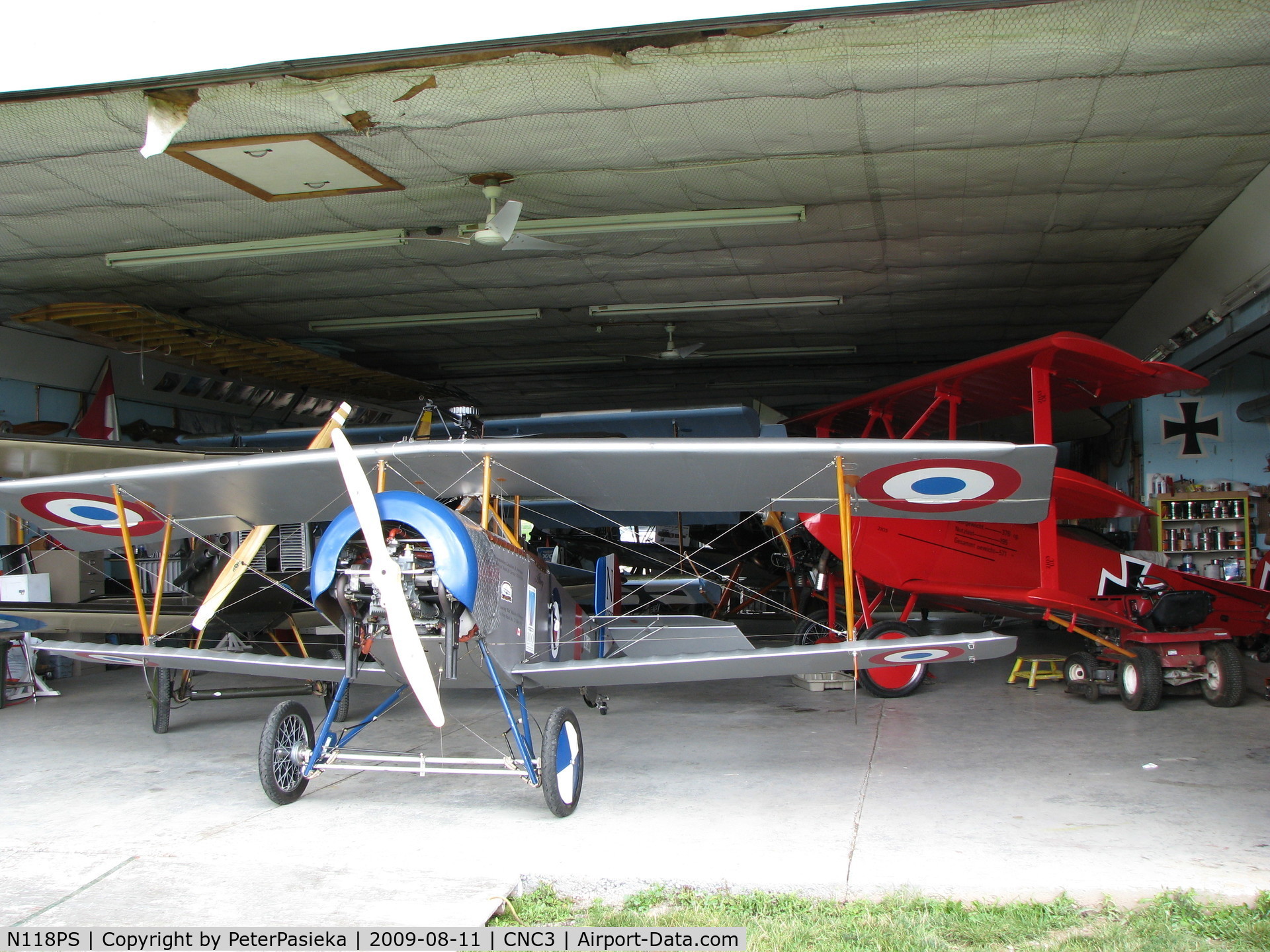 N118PS, 2003 Nieuport 11 Replica C/N 009, 7/8 scale Nieuport 11 visiting The Great War Flying Museum