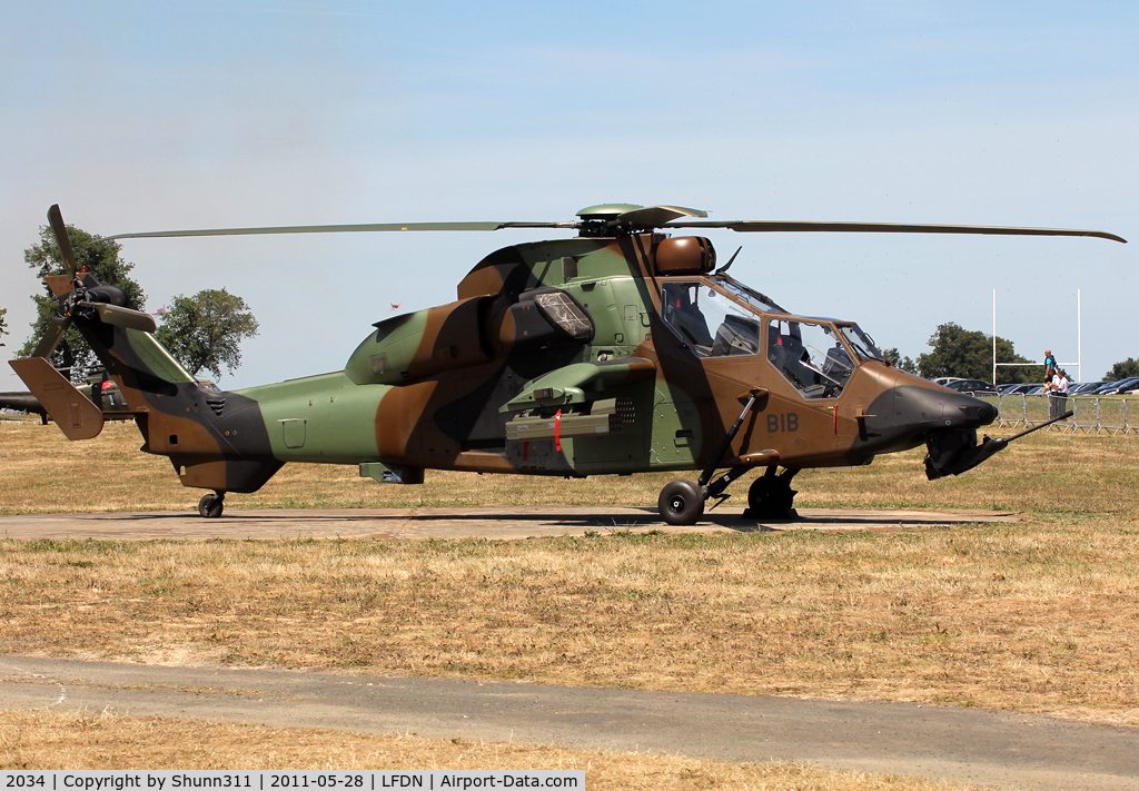 2034, 2010 Eurocopter EC-665 Tigre HAP C/N 2034, Used as a demo aircraft during Rochefort Open Day 2011...