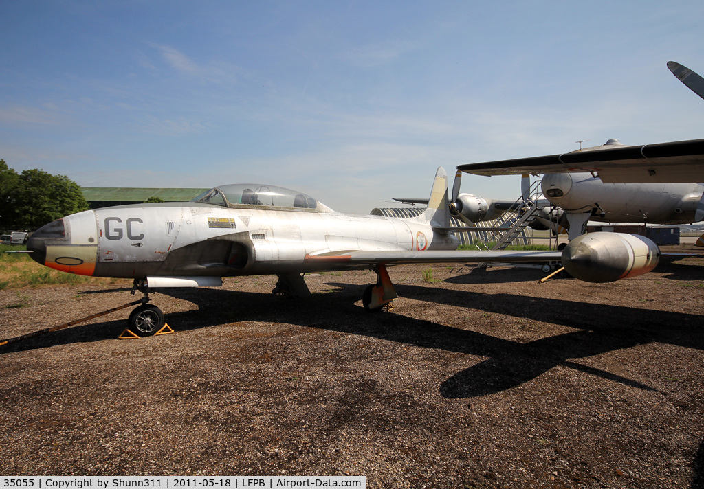 35055, Lockheed T-33A Shooting Star C/N 580-8394, Stored at Dugny area during Le Bourget Museum...