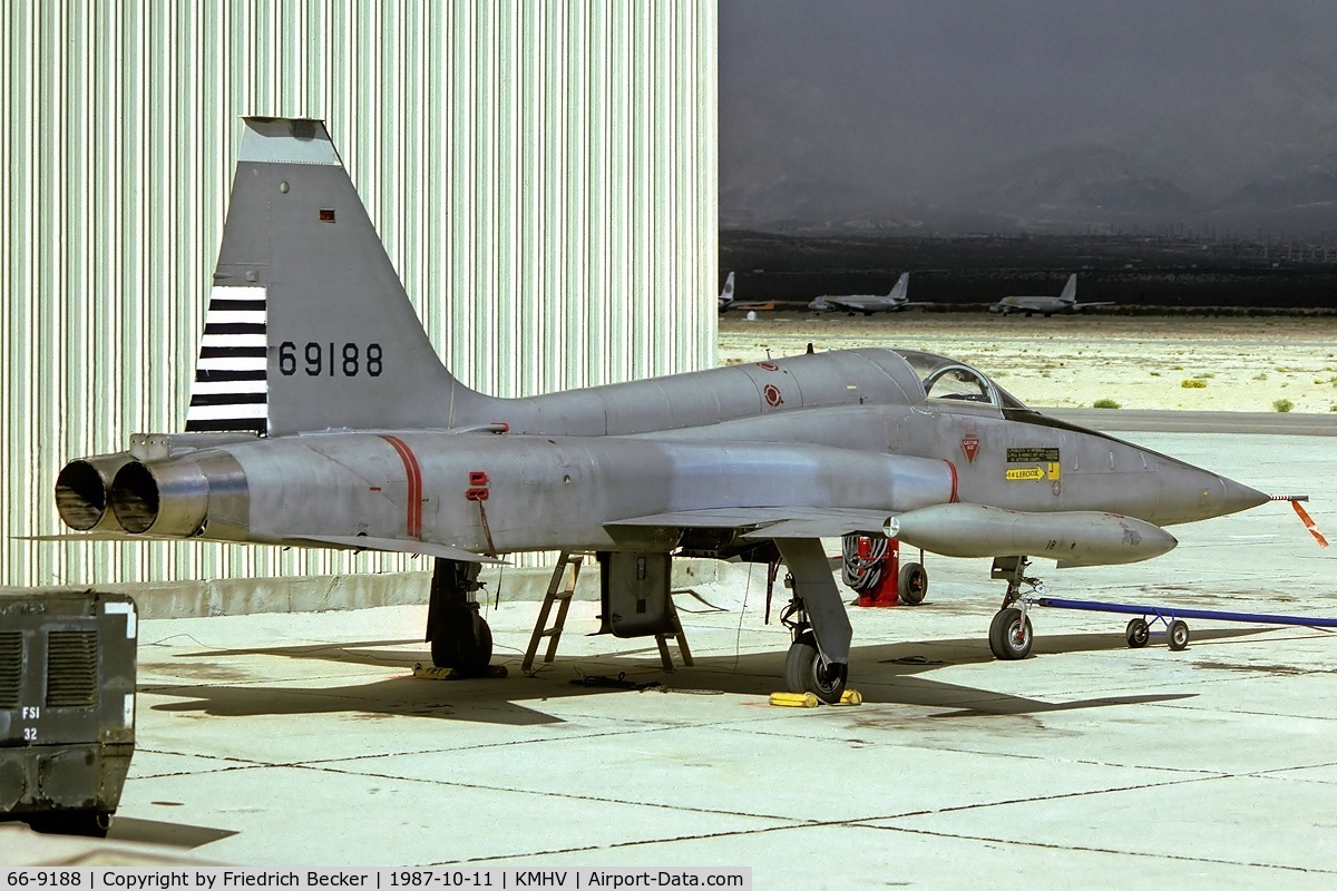 66-9188, 1966 Northrop F-5A Freedom Fighter C/N N.6292, parked at Mojave