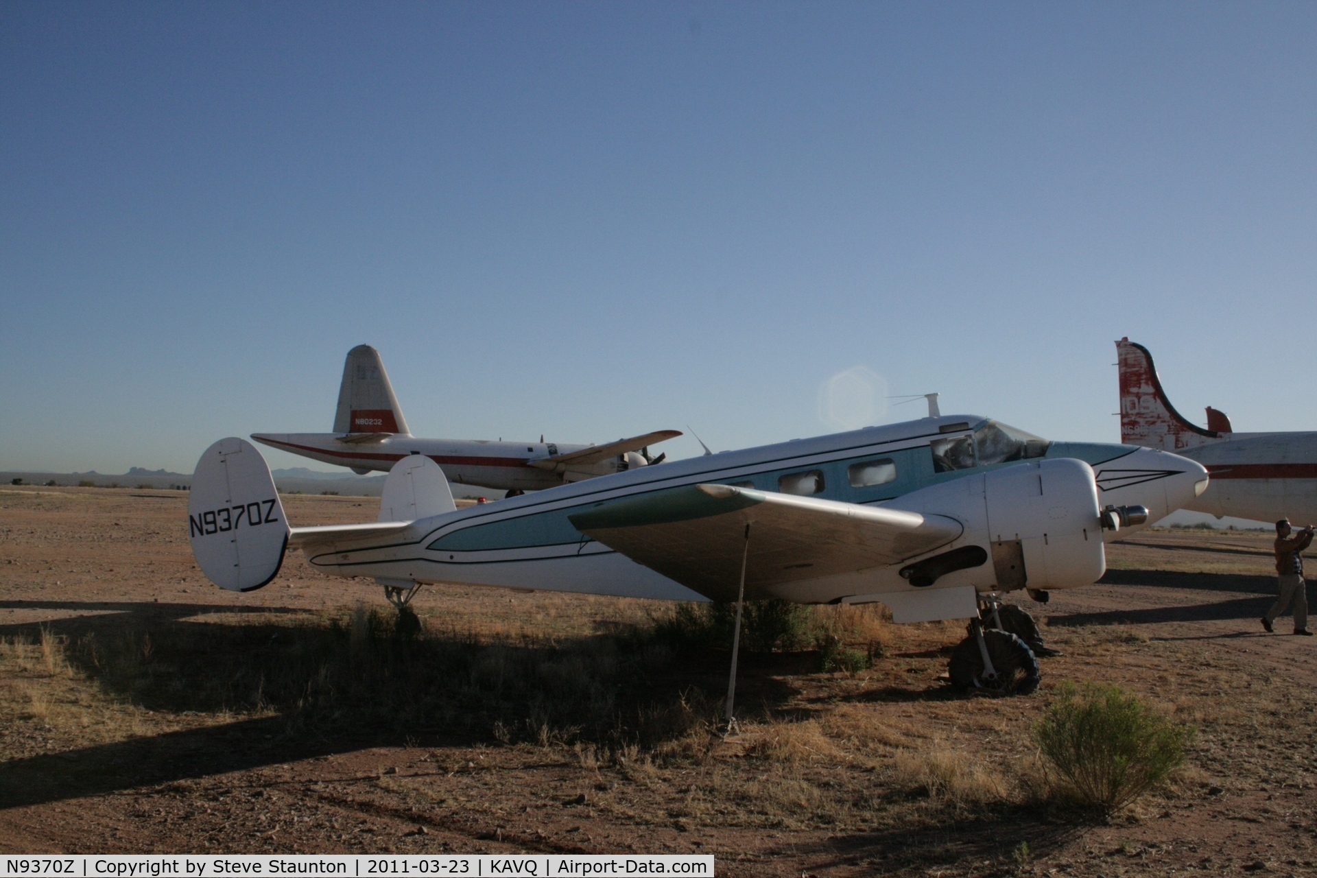 N9370Z, 1952 Beech C-45H Expeditor C/N AF-780 (52-10850), Taken at Avra Valley Airport, in March 2011 whilst on an Aeroprint Aviation tour