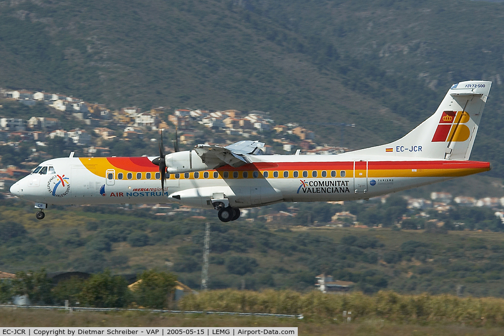 EC-JCR, 1995 ATR 72-212A C/N 468, Air Nostrum ATR72