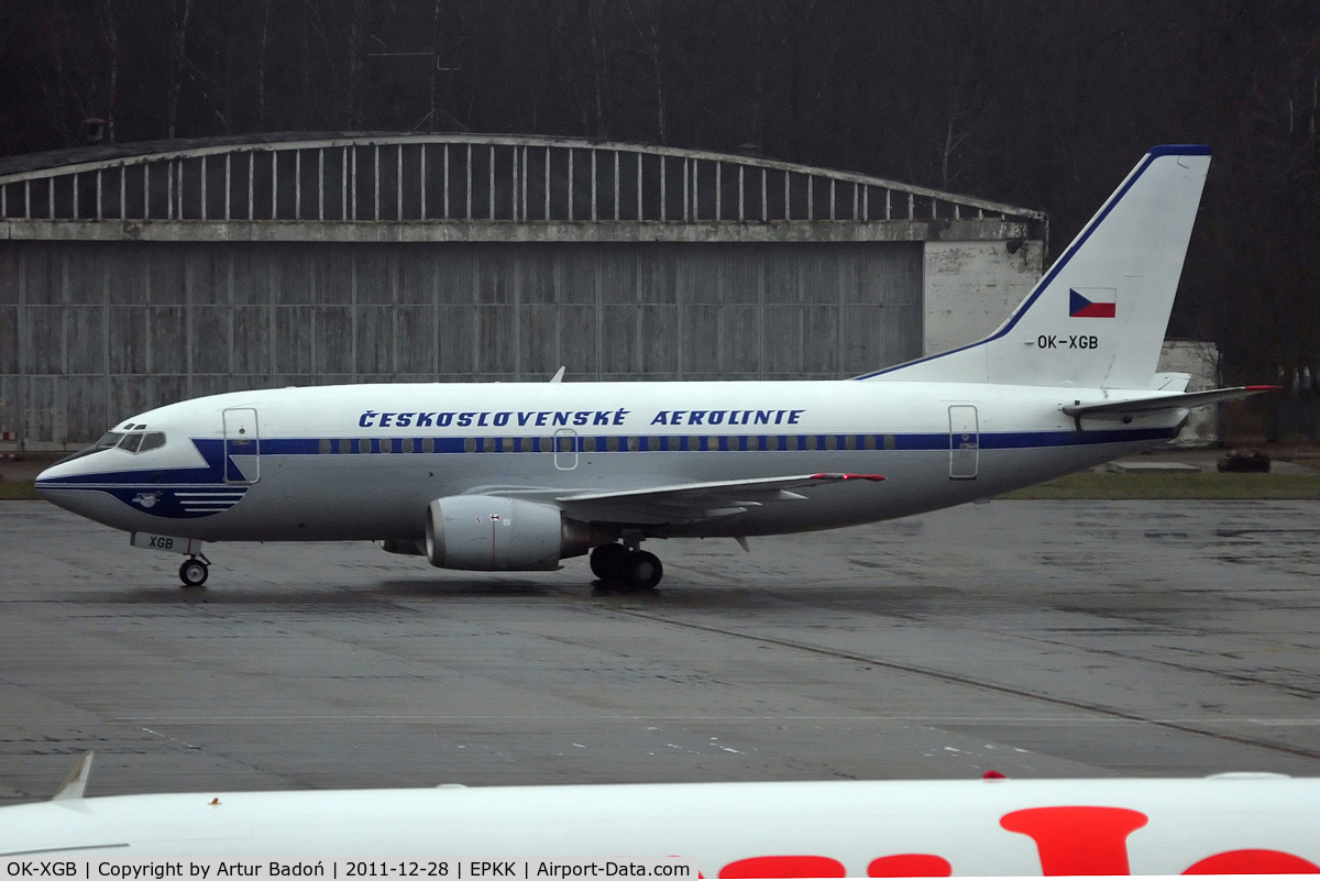 OK-XGB, 1992 Boeing 737-55S C/N 26540, CSA - Retro Livery