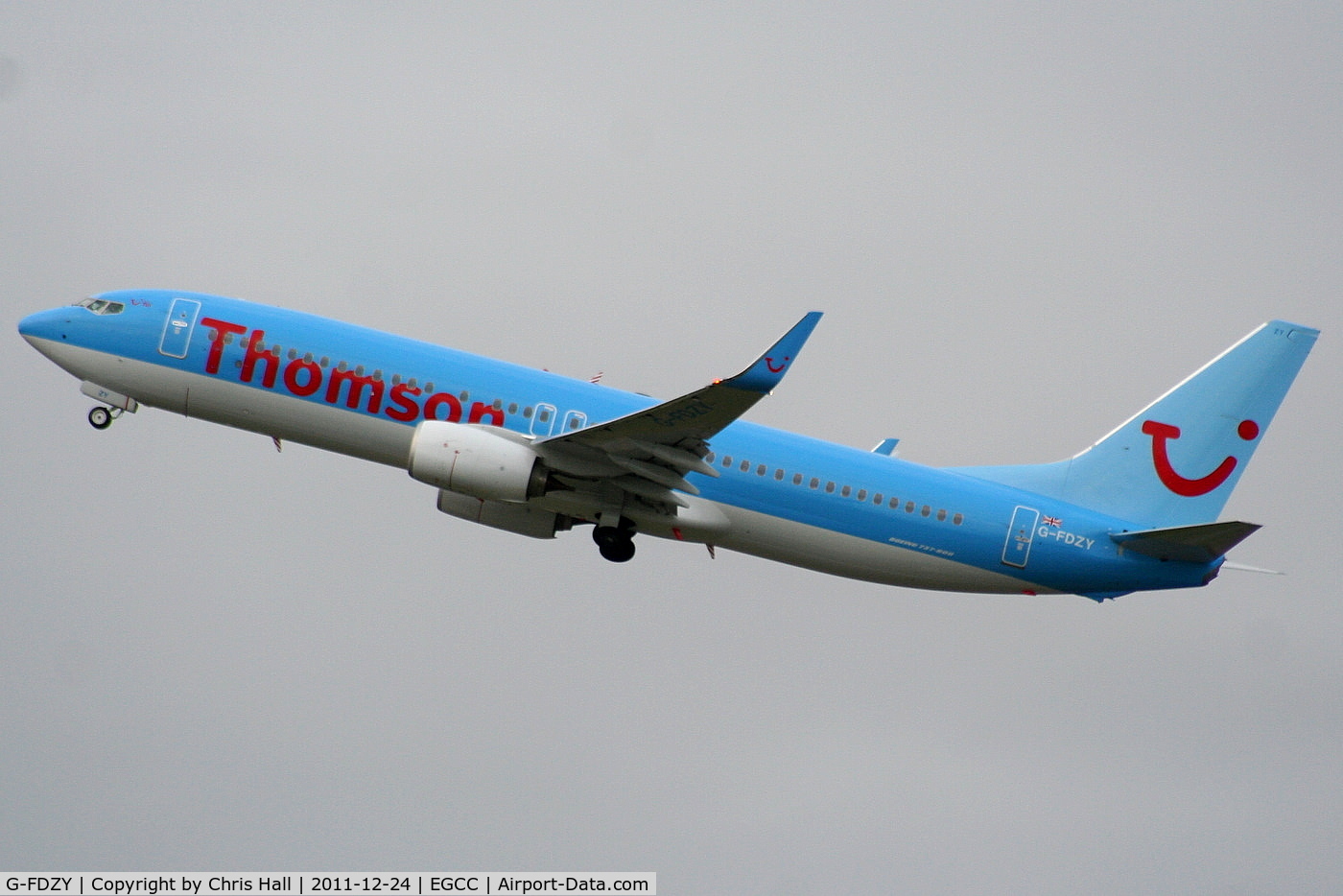 G-FDZY, 2011 Boeing 737-8K5 C/N 37261, New B737 for Thomson, delivered 23-11-2011