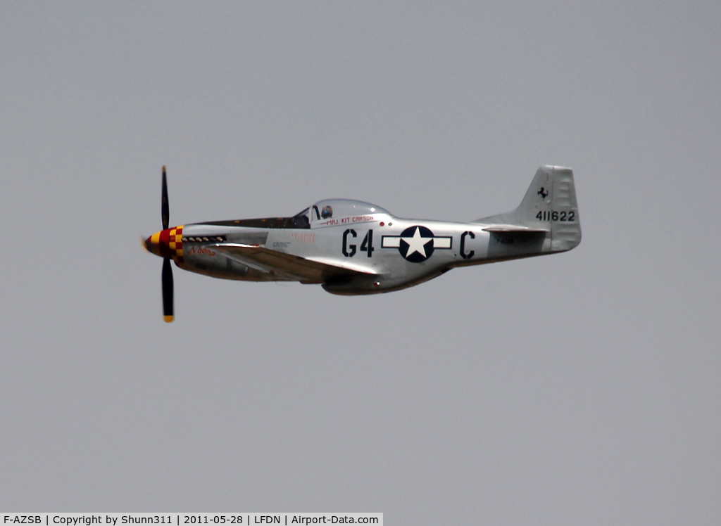 F-AZSB, 1944 North American P-51D Mustang C/N 122-40967, Used as a demo aircraft during Rochefort Open Day...