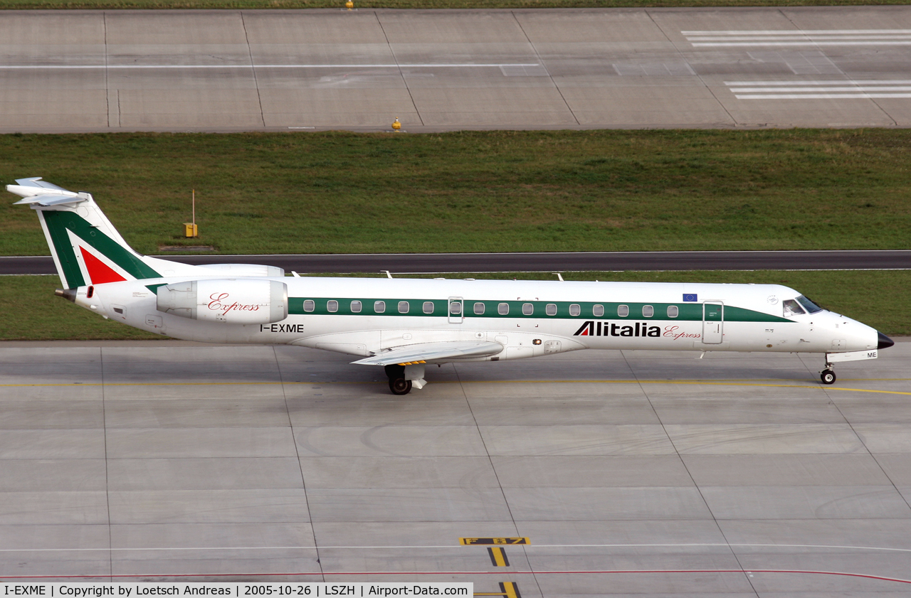 I-EXME, 2000 Embraer ERJ-145LR (EMB-145LR) C/N 145282, Alitalia going home