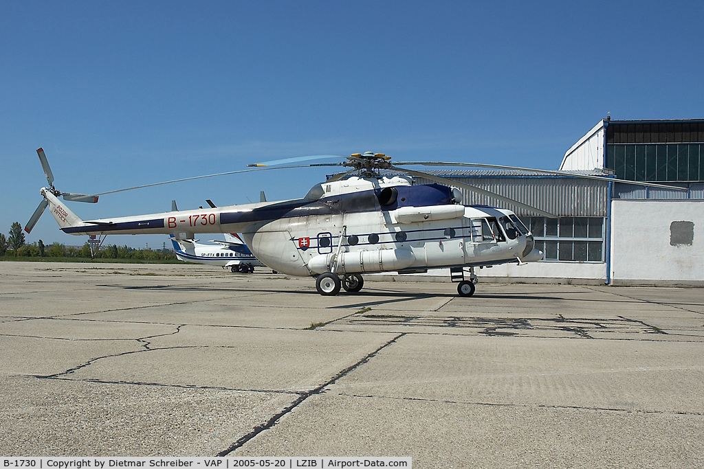 B-1730, Mil Mi-171 Hip C/N 59489617530, Slovak Air Force Mil Mi8