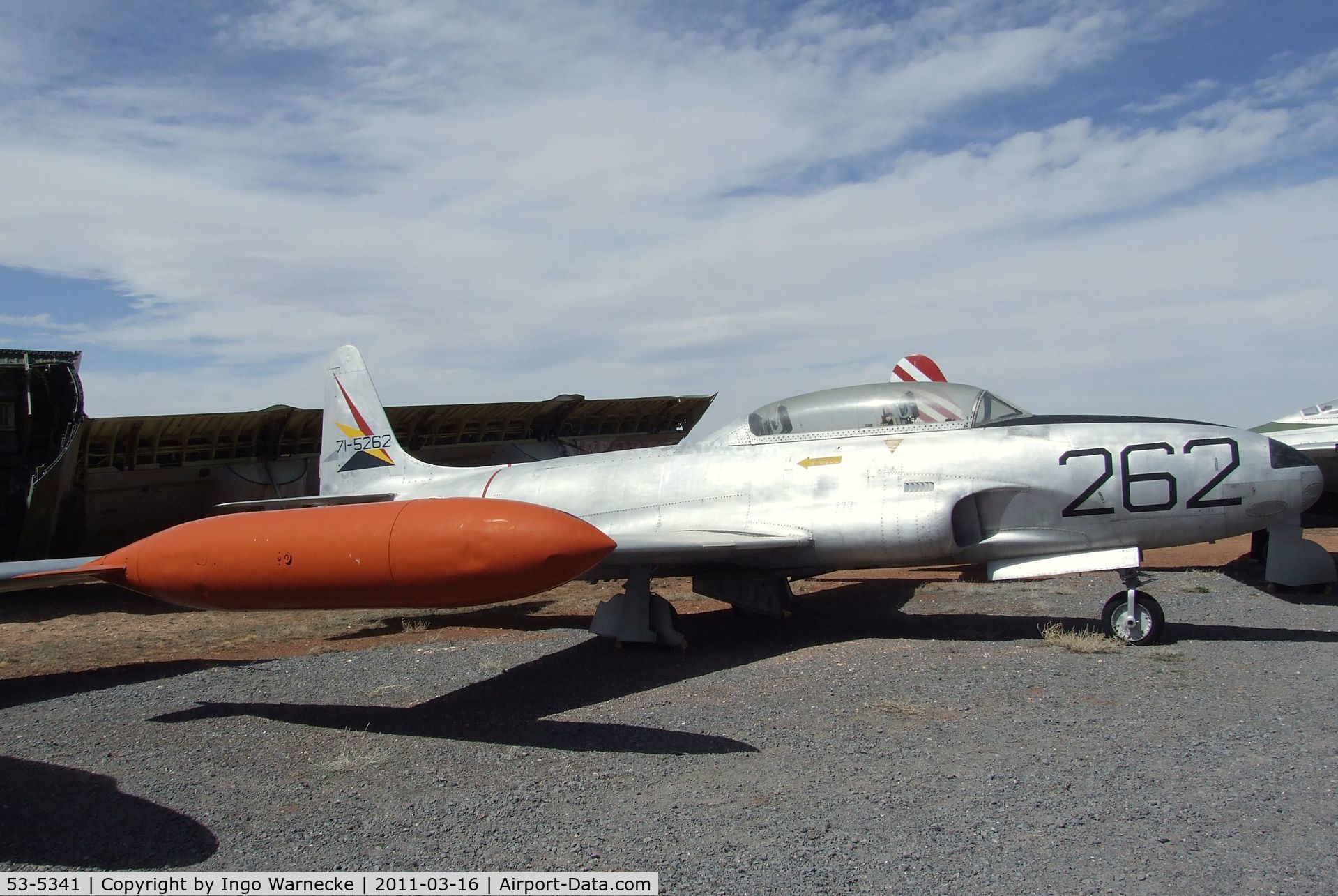 53-5341, 1953 Lockheed T-33A Shooting Star C/N 580-8680, Lockheed T-33A at the Planes of Fame Air Museum, Valle AZ