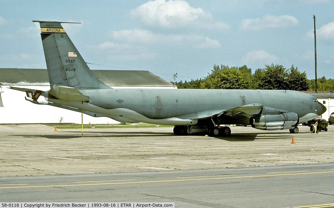 58-0116, 1958 Boeing KC-135E Stratotanker C/N 17861, deployed to Ramstein