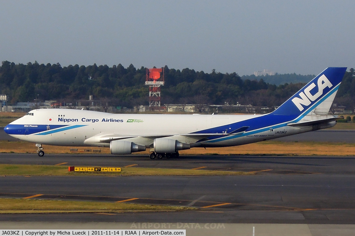 JA03KZ, 2006 Boeing 747-4KZF (SCD) C/N 34018, At Narita