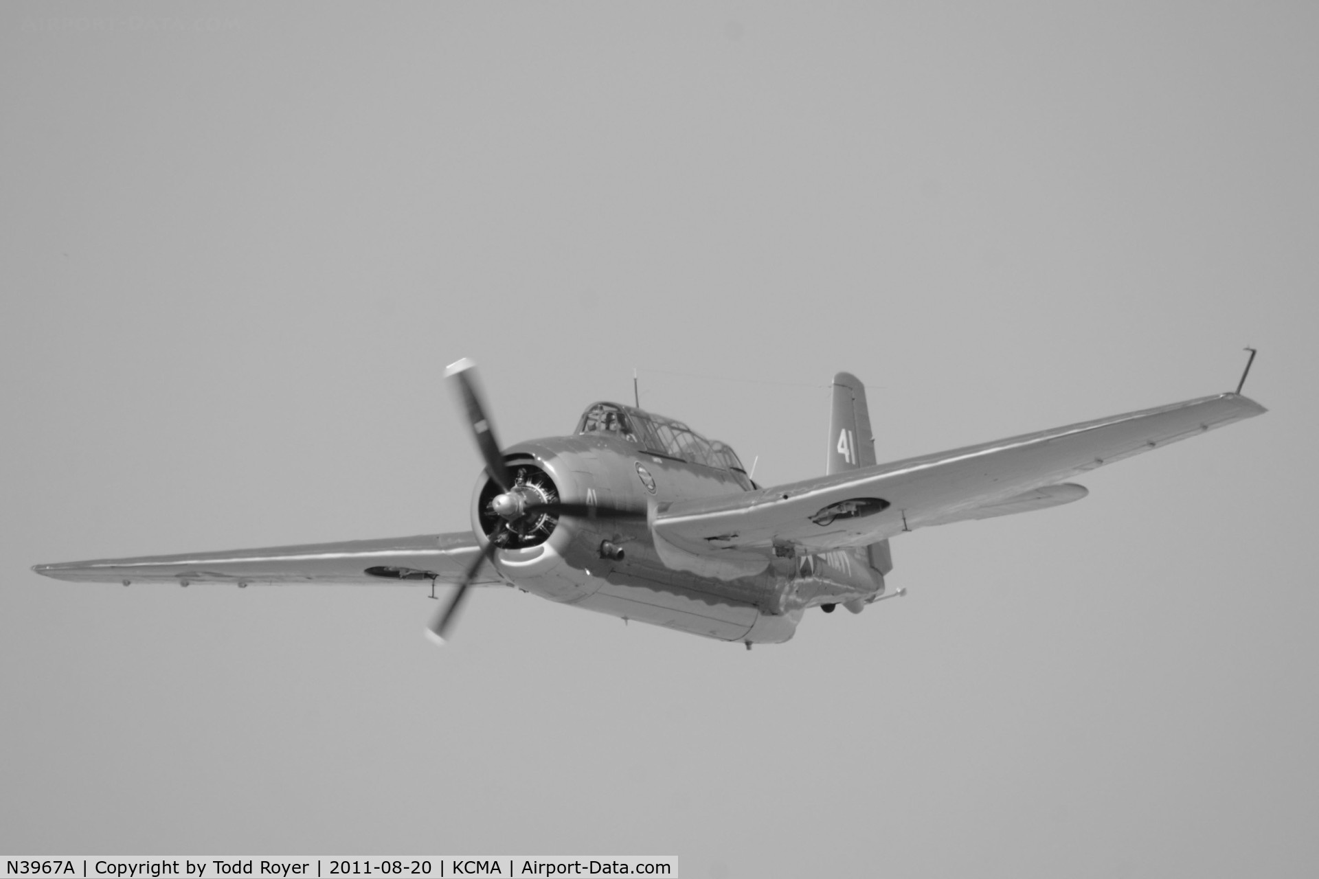 N3967A, 1945 Grumman TBM-3U Avenger C/N 53835, Camarillo Airshow 2011