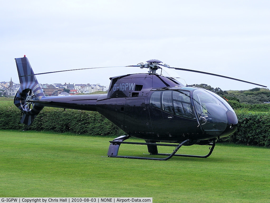 G-IGPW, 1999 Eurocopter EC-120B Colibri C/N 1027, at the Royal Portrush Golf Club, Antrim, Northern Ireland