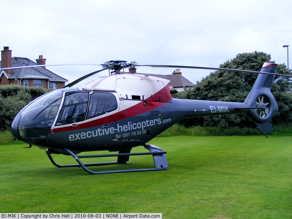 EI-MIK, 2000 Eurocopter EC-120B Colibri C/N 1104, at the Royal Portrush Golf Club, Antrim, Northern Ireland
