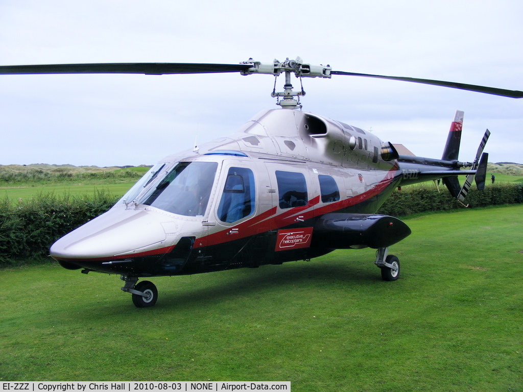 EI-ZZZ, 1981 Bell 222 C/N 47061, at the Royal Portrush Golf Club, Antrim, Northern Ireland