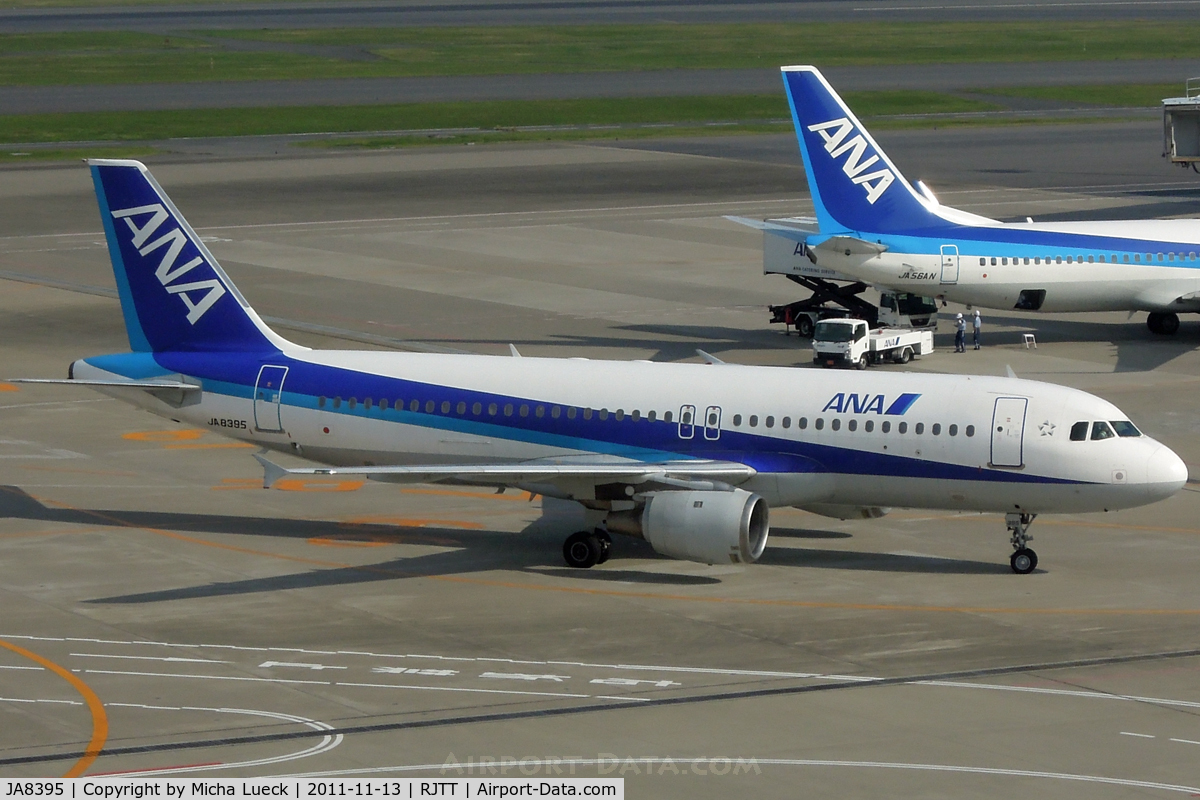 JA8395, 1993 Airbus A320-211 C/N 0413, At Haneda
