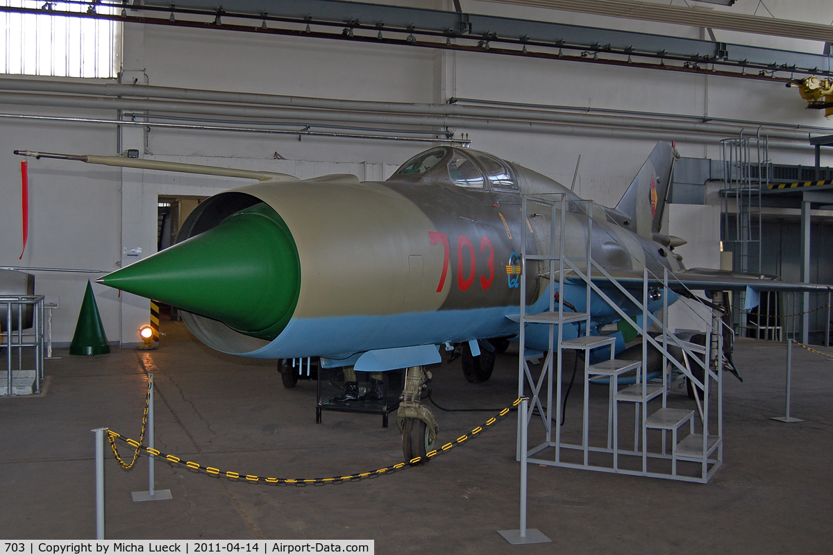 703, 1966 Mikoyan-Gurevich MiG-21PFM C/N 944006, Museum für Luftfahrt und Technik, Wernigerode, Germany