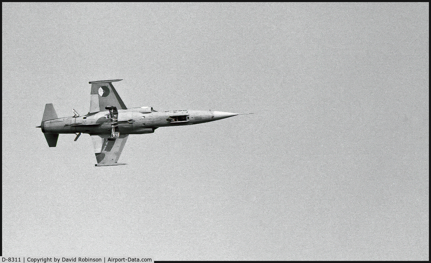 D-8311, Lockheed F-104G Starfighter C/N 683-8311, Doncaster air display c.1970