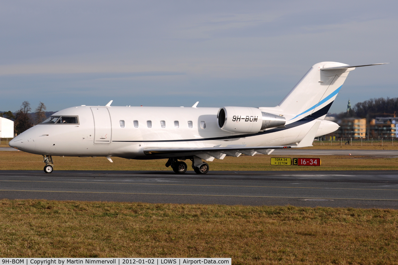 9H-BOM, 2009 Bombardier Challenger 605 (CL-600-2B16) C/N 5785, Private