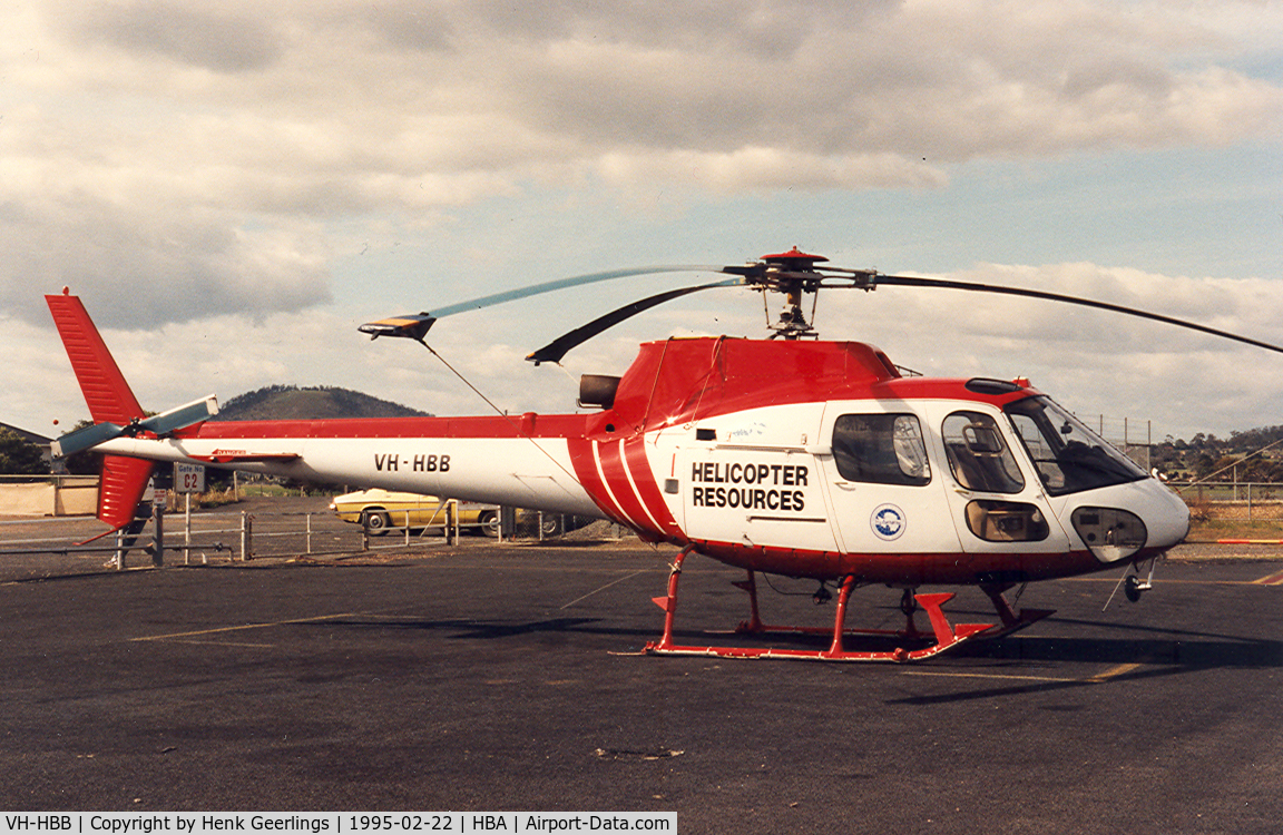 VH-HBB, Eurocopter AS-350BB Squirrel HT1 Ecureuil C/N 1615, Helicopter Resources - Tasmania