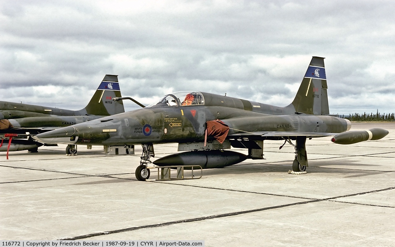 116772, Canadair CF-5A C/N 1072, transient at Goose Bay