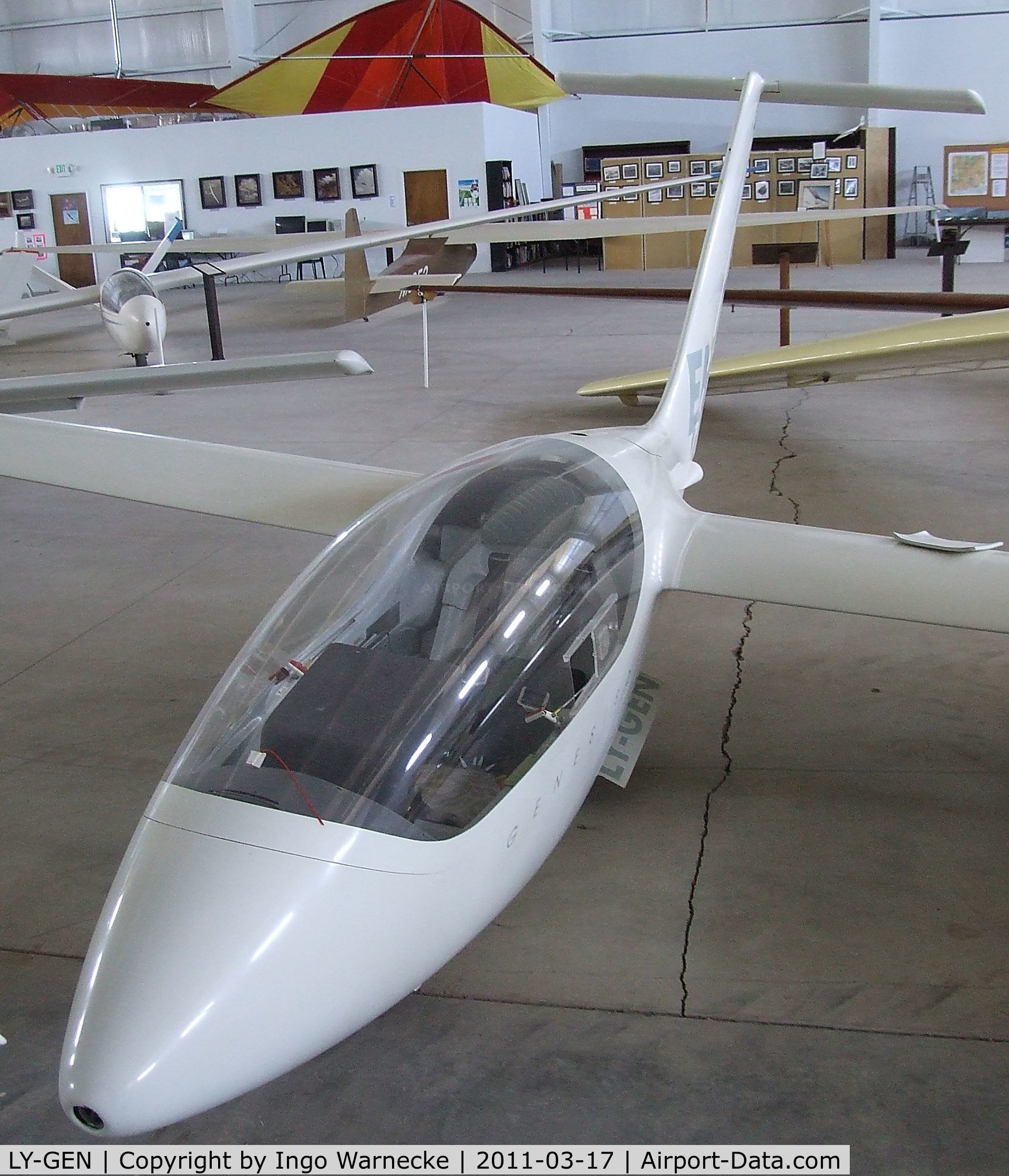 LY-GEN, Sportine Aviacija Genesis 2 C/N 001, Sportine Aviacija Genesis 2 at the Southwest Soaring Museum, Moriarty, NM