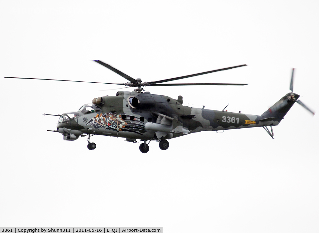 3361, 2005 Mil Mi-35 Hind E C/N 203361, On landing after exercices during NATO Tiger Meet 2011