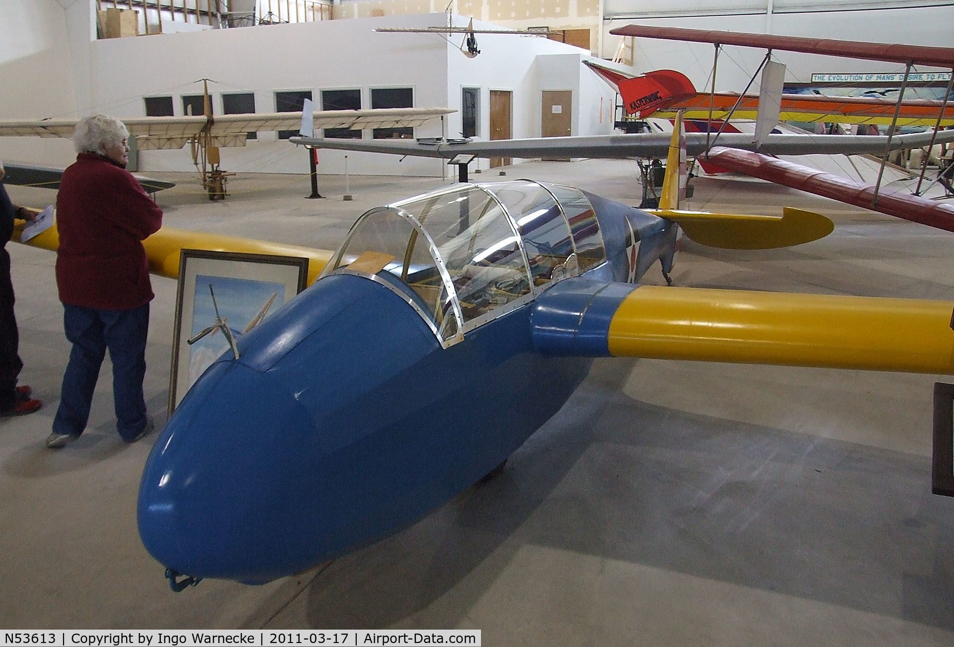 N53613, Laister-kauffman LK-10A C/N 28, Laister-Kauffman LK-10A at the Southwest Soaring Museum, Moriarty NM