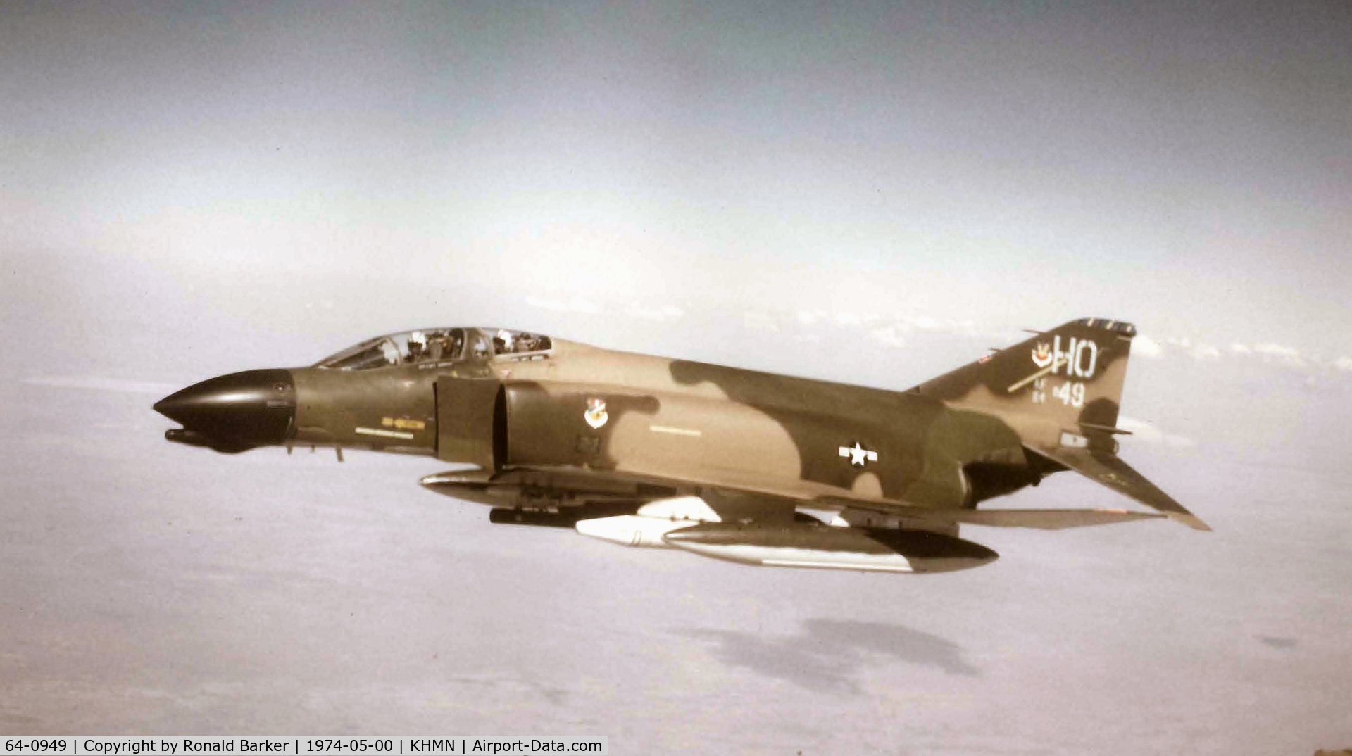64-0949, 1964 McDonnell F-4D Phantom II C/N 1350, Holloman AFB, NM May 1974