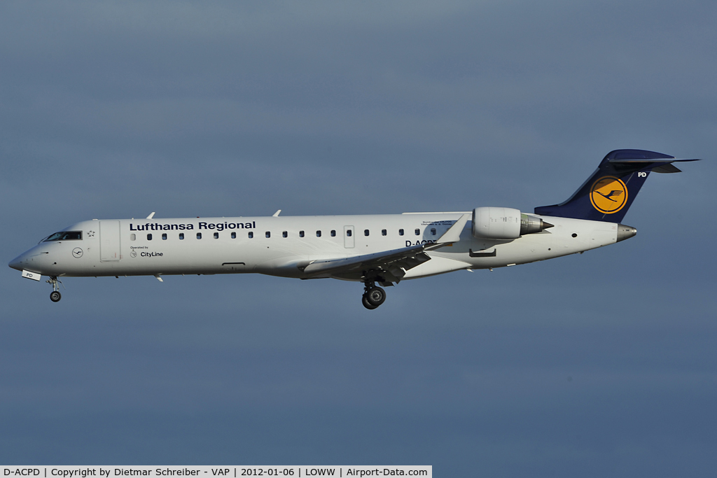 D-ACPD, 2001 Canadair CRJ-701ER (CL-600-2C10) Regional Jet C/N 10015, Lufthansa Cityline Regionaljet 700