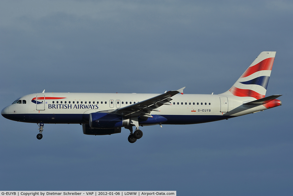G-EUYB, 2008 Airbus A320-232 C/N 3703, British Airways Airbus A320