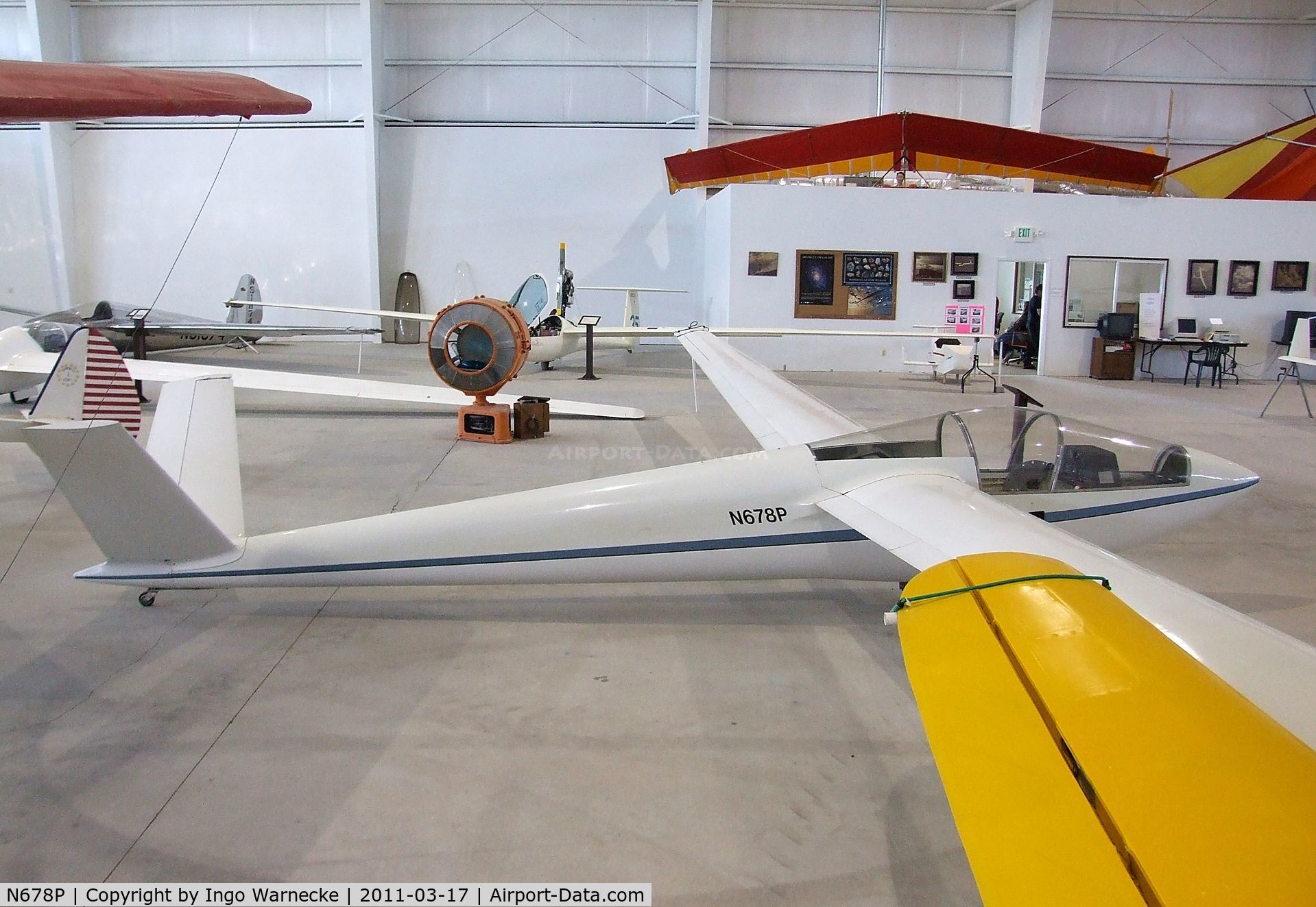 N678P, 1974 Schreder HP-11A C/N 36, Schreder HP-11A at the Southwest Soaring Museum, Moriarty NM